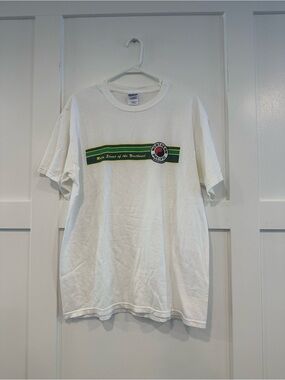 Vintage White Yellow Stone Park Short-Sleeve Tee
